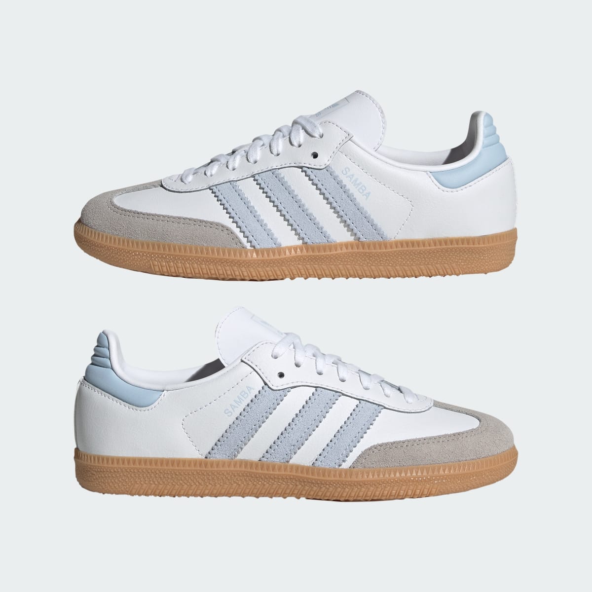Overkicks - Adidas Samba OG White Crystal Sky Gum (GS) (JQ2019) - imagen 7