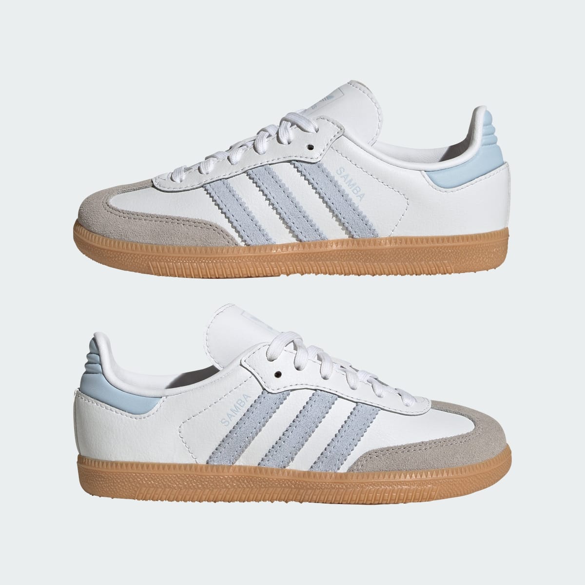 Overkicks - Adidas Samba OG White Crystal Sky Gum (PS) (JQ2025) - imagen 7