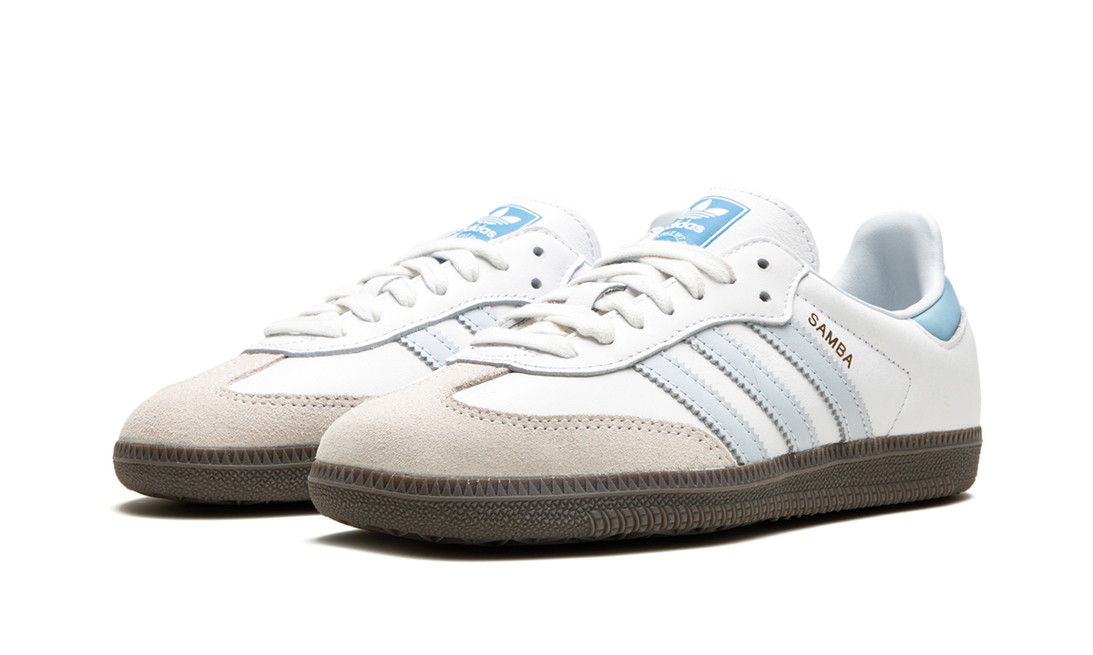 Overkicks - Adidas Samba OG White Halo Blue (ID2055) - vista trasera