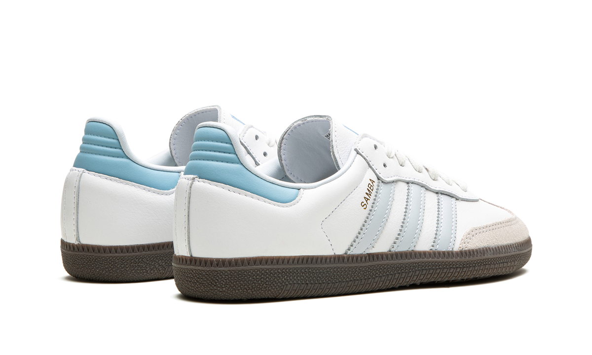 Overkicks - Adidas Samba OG White Halo Blue (ID2055) - par completo