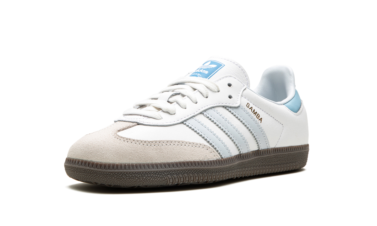 Overkicks - Adidas Samba OG White Halo Blue (ID2055) - detalle suela