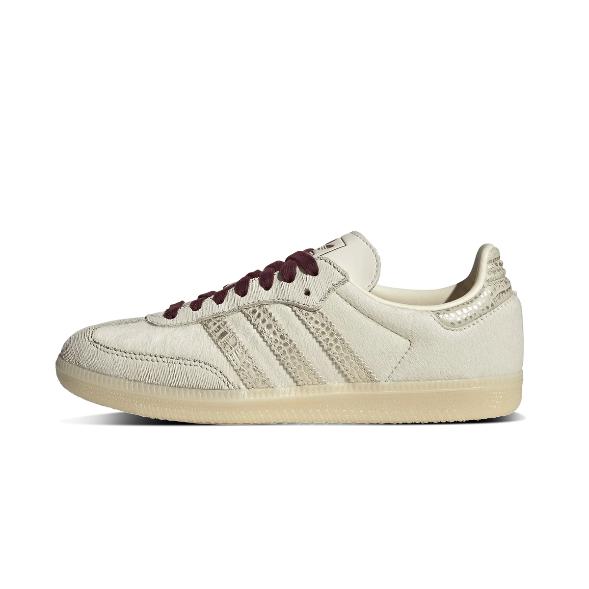 Overkicks - Adidas Samba OG White Maroon (KI7234) - vista lateral