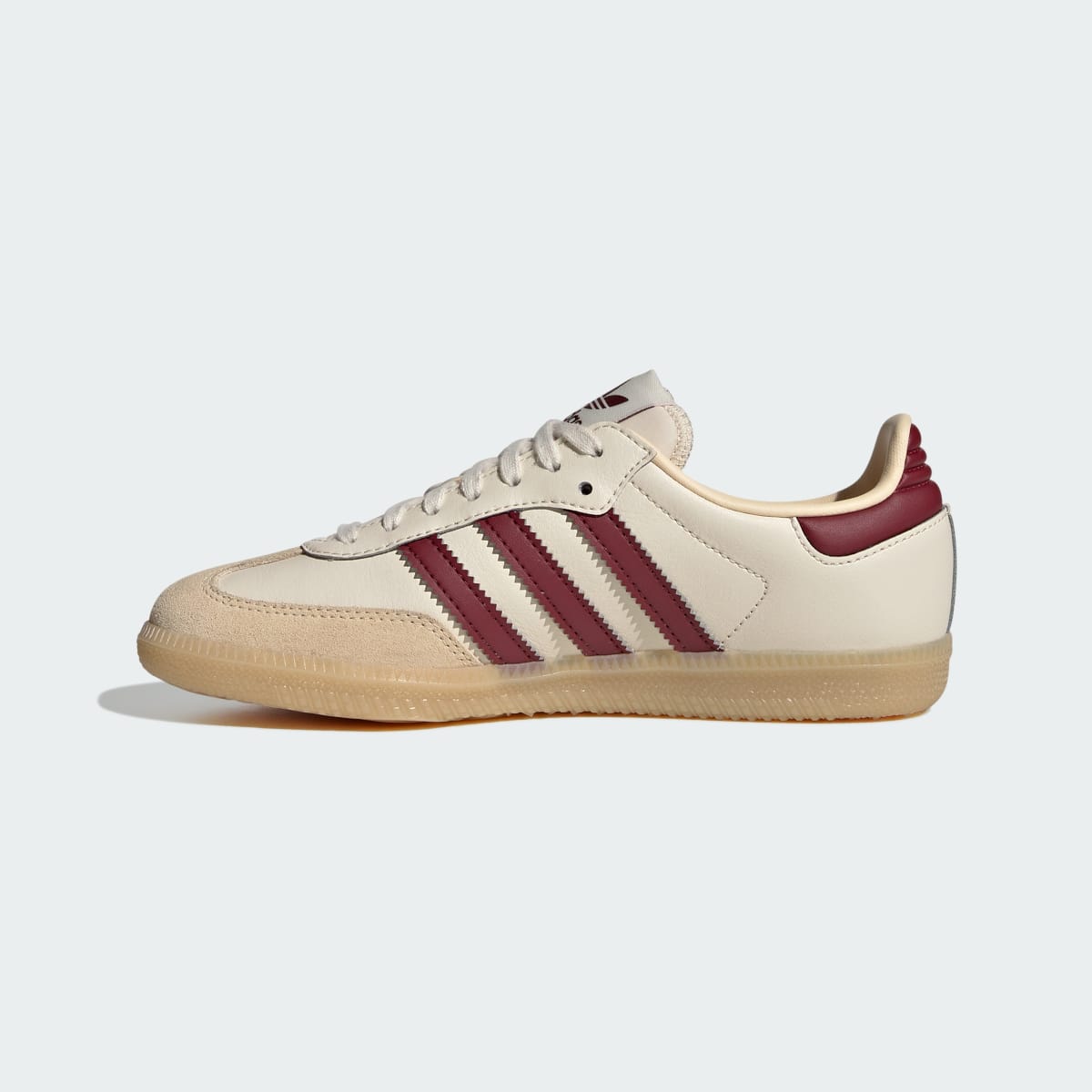 Overkicks - Adidas Samba OG Wonder White Shadow Red Gum (GS) (JQ8554) - imagen 6