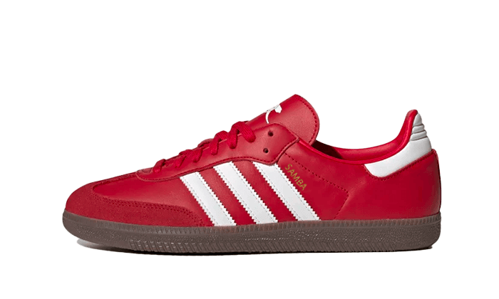 Overkicks - Adidas Samba Team Arsenal (HQ7033) - vista lateral