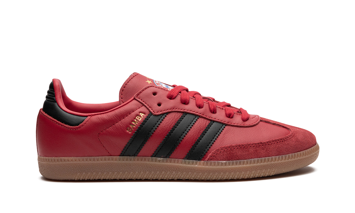 Overkicks - Adidas Samba Team Bayern Munich (HQ7031) - detalle talón
