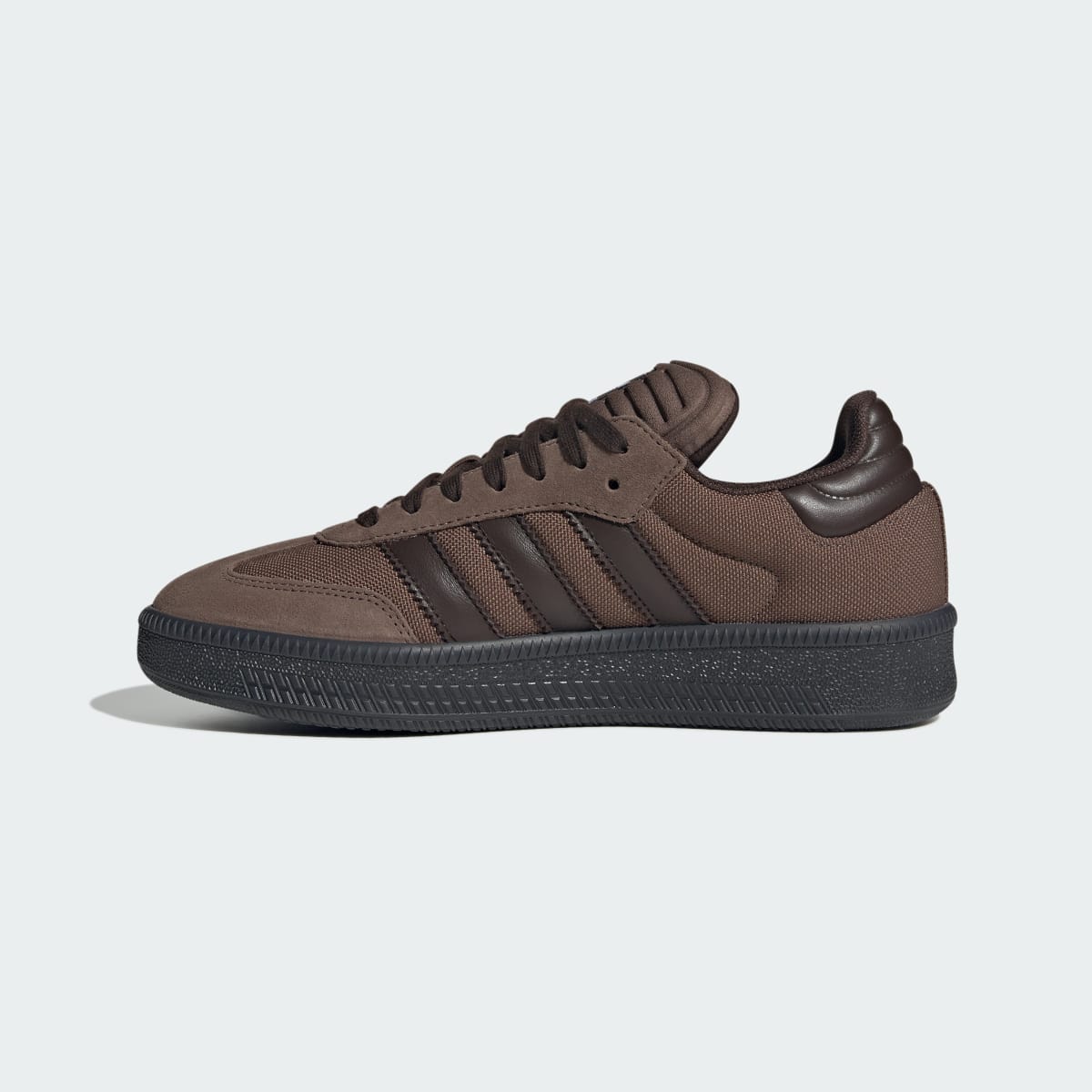 Overkicks - Adidas Samba XLG Earth Strata Dark Brown (JR0929) - detalle talón