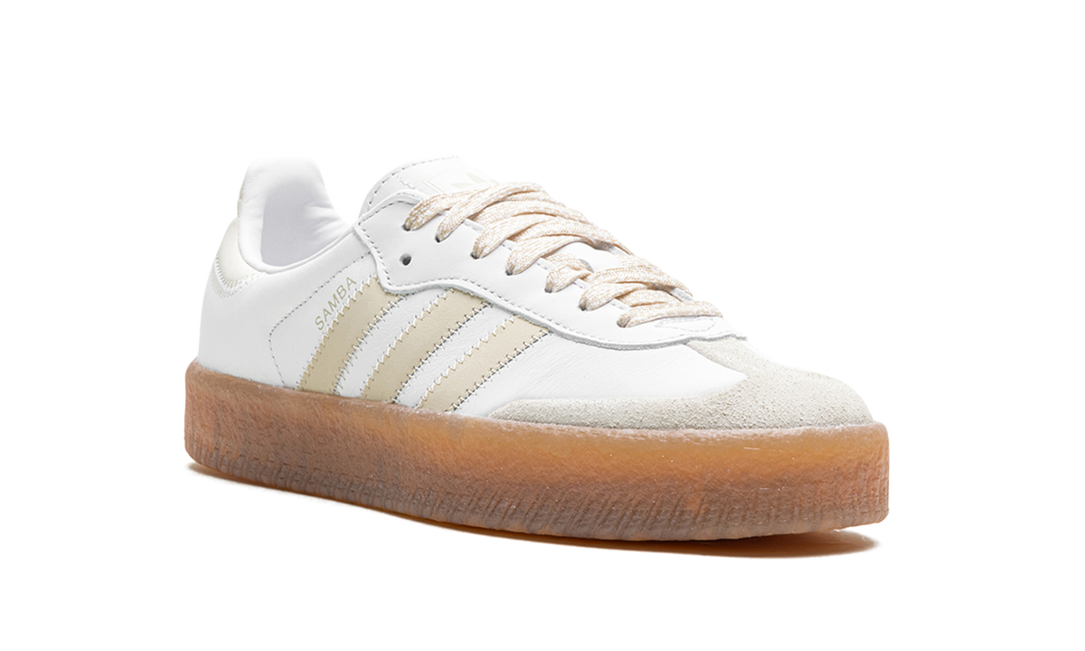 Overkicks - Adidas Sambae Beige (Womens) (IE9107) - detalle lateral interior
