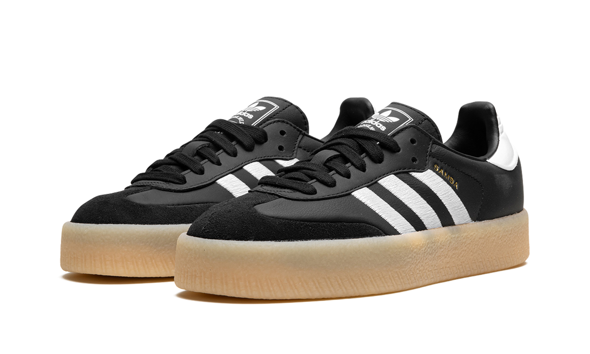 Overkicks - Adidas Sambae Black White Gum (Womens) (ID0436) - vista trasera