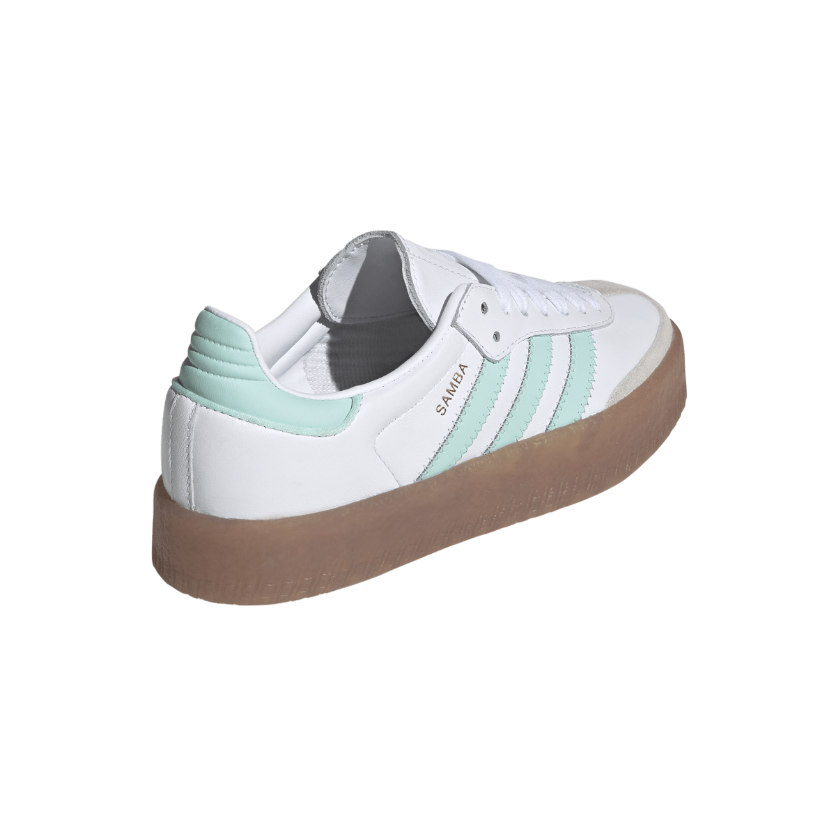 Overkicks - Adidas Sambae Cloud White Clear Mint Gold Metallic (GS) (JQ1314) - imagen 5