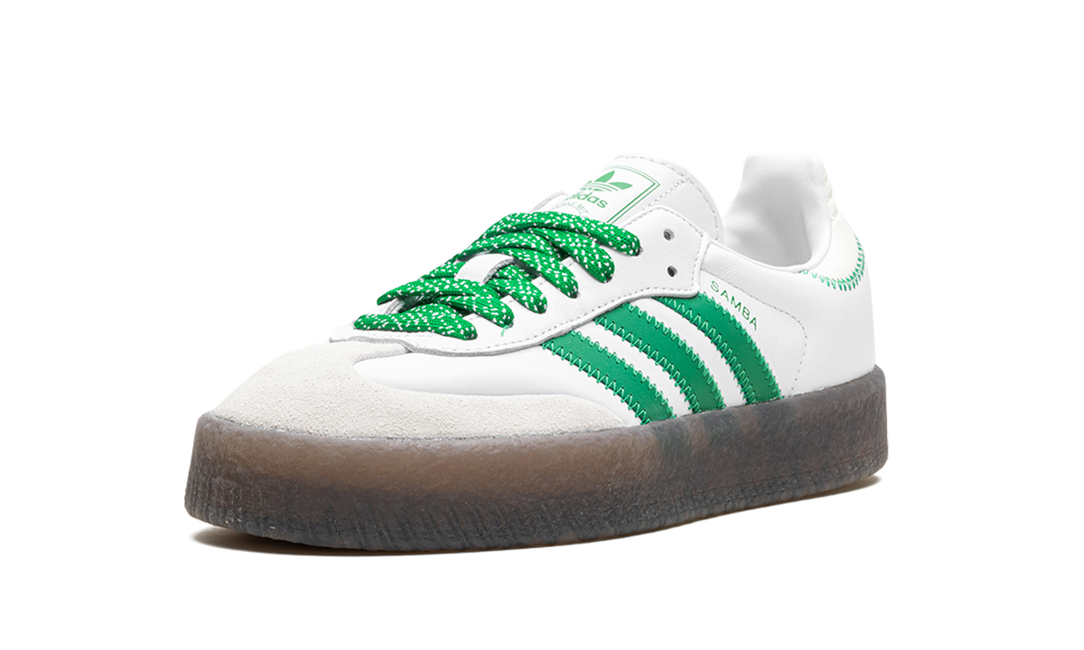 Overkicks - Adidas Sambae Cloud White Green (Womens) (IE9105) - detalle suela