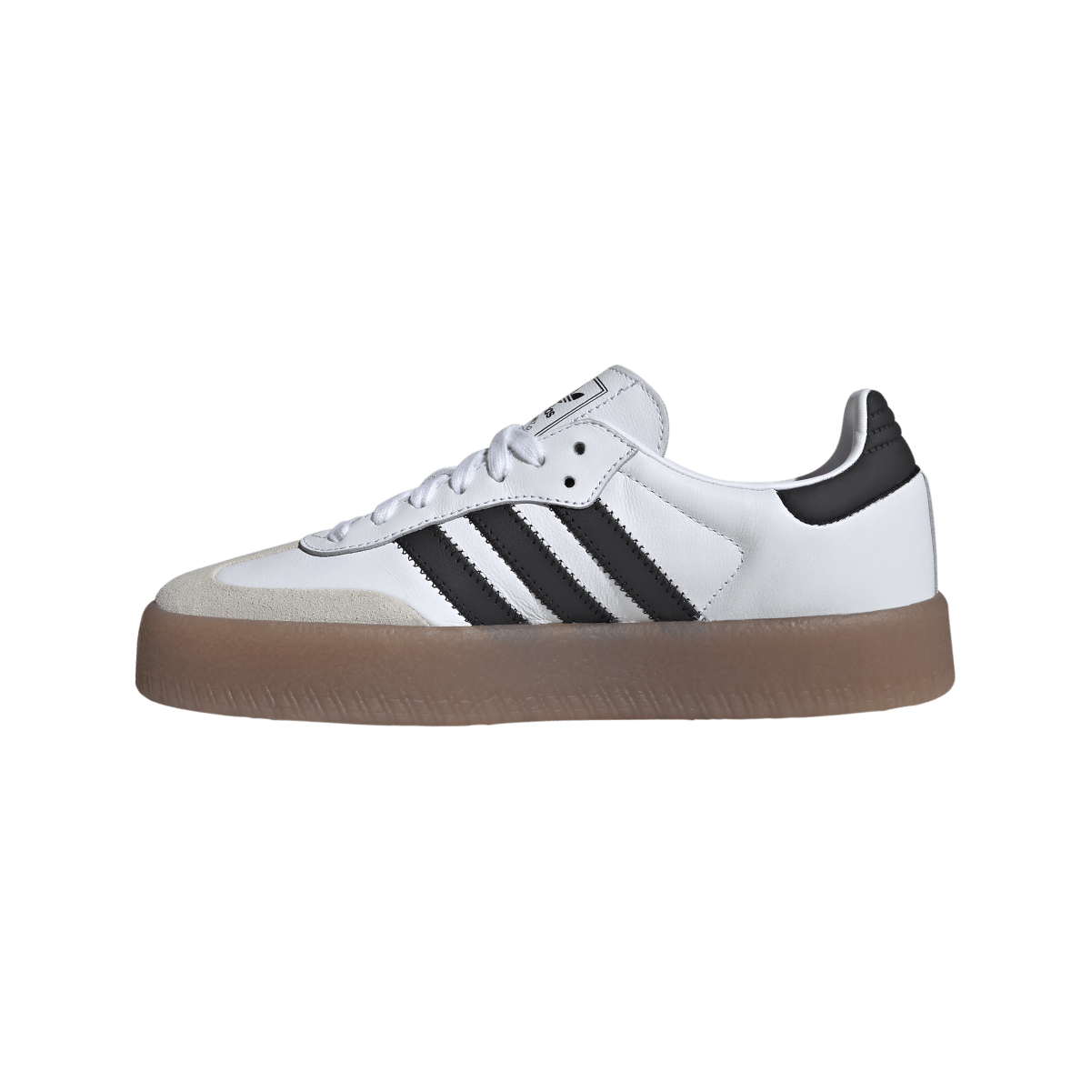 Overkicks - Adidas Sambae Cloud White Metallic Gold (Womens) (JI1349) - detalle talon