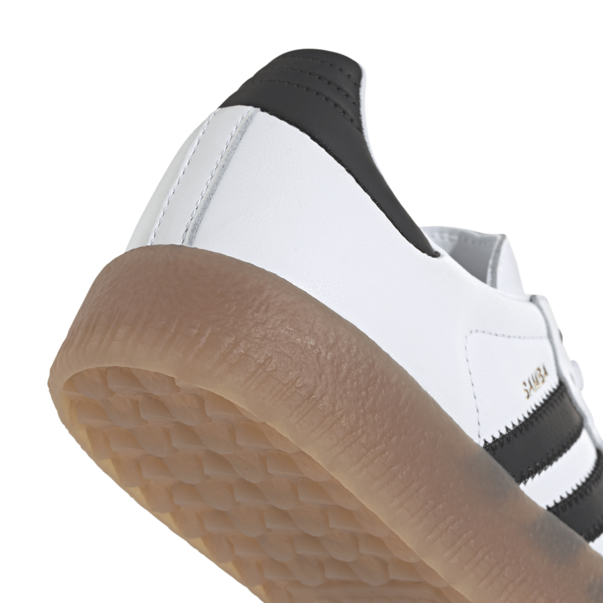 Overkicks - Adidas Sambae Cloud White Metallic Gold (Womens) (JI1349) - detalle lateral interior