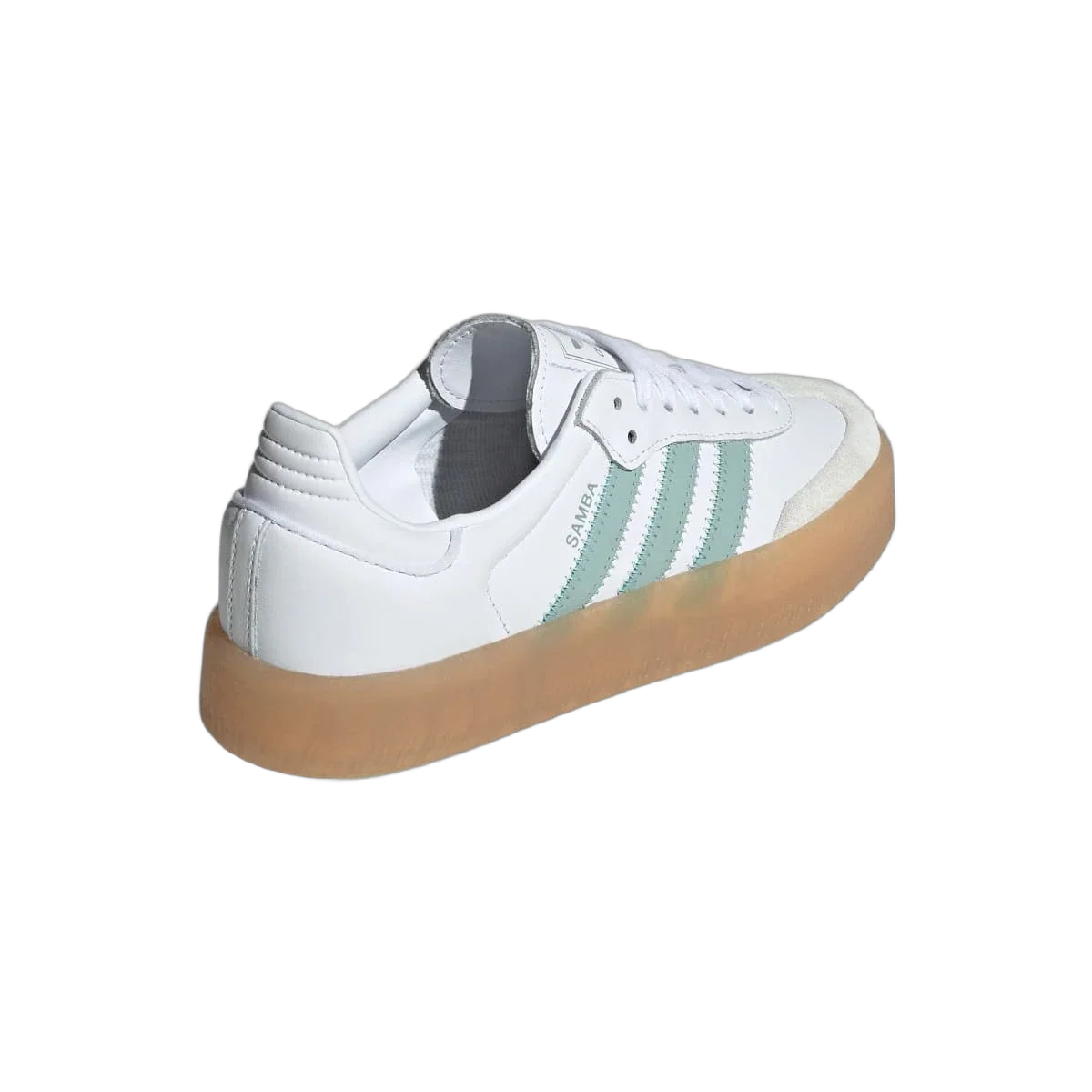 Overkicks - Adidas Sambae Cloud White Wonder Blue (Womens) (JP5609) - vista superior