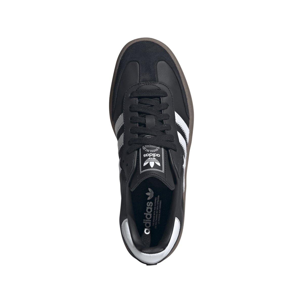 Overkicks - Adidas Sambae Core Black Metallic Gold (Womens) (JI1350) - par completo