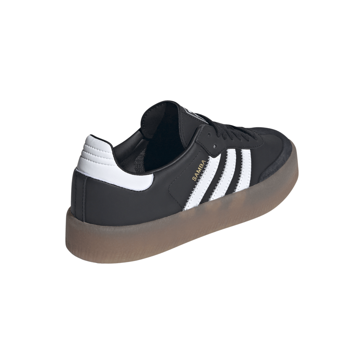 Overkicks - Adidas Sambae Core Black Metallic Gold (Womens) (JI1350) - vista superior