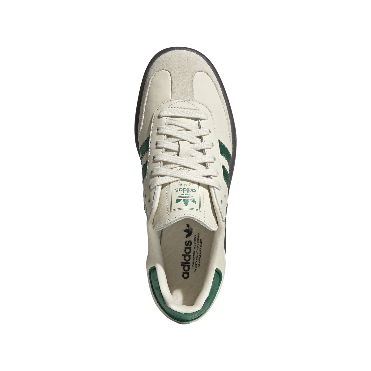 Overkicks - Adidas Sambae Cream Bold Green (Womens) (IH4043) - par completo