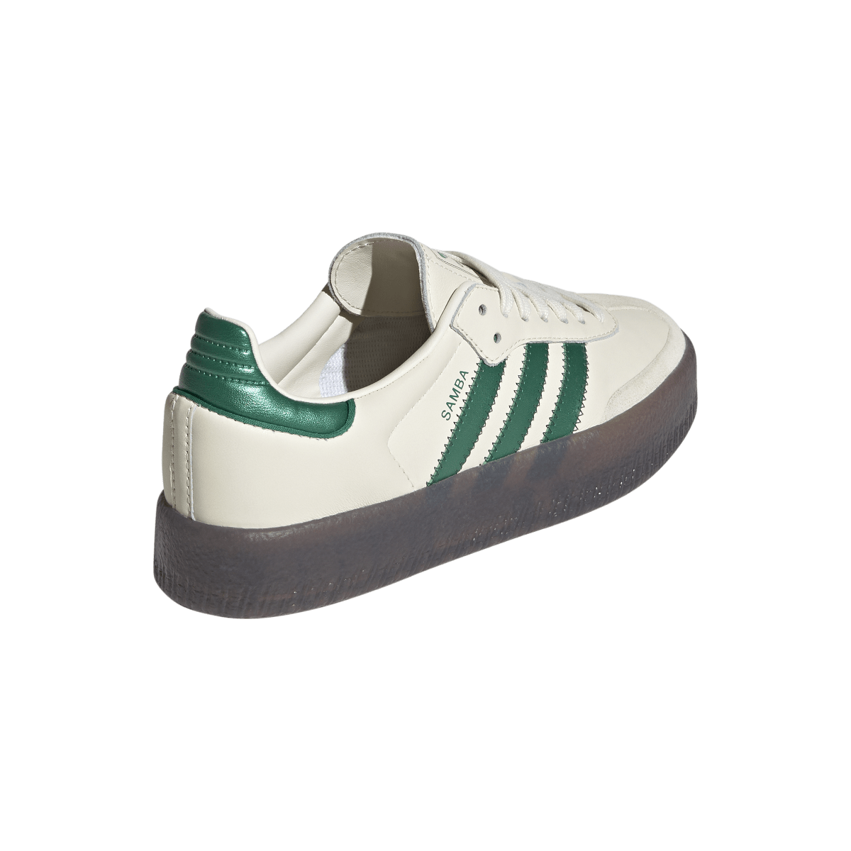 Overkicks - Adidas Sambae Cream Bold Green (Womens) (IH4043) - vista superior