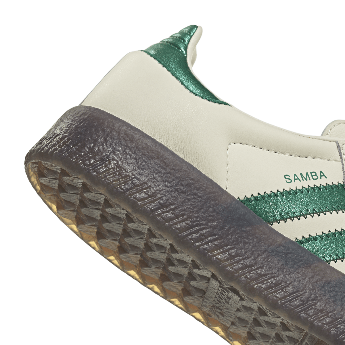 Overkicks - Adidas Sambae Cream Bold Green (Womens) (IH4043) - detalle lateral interior