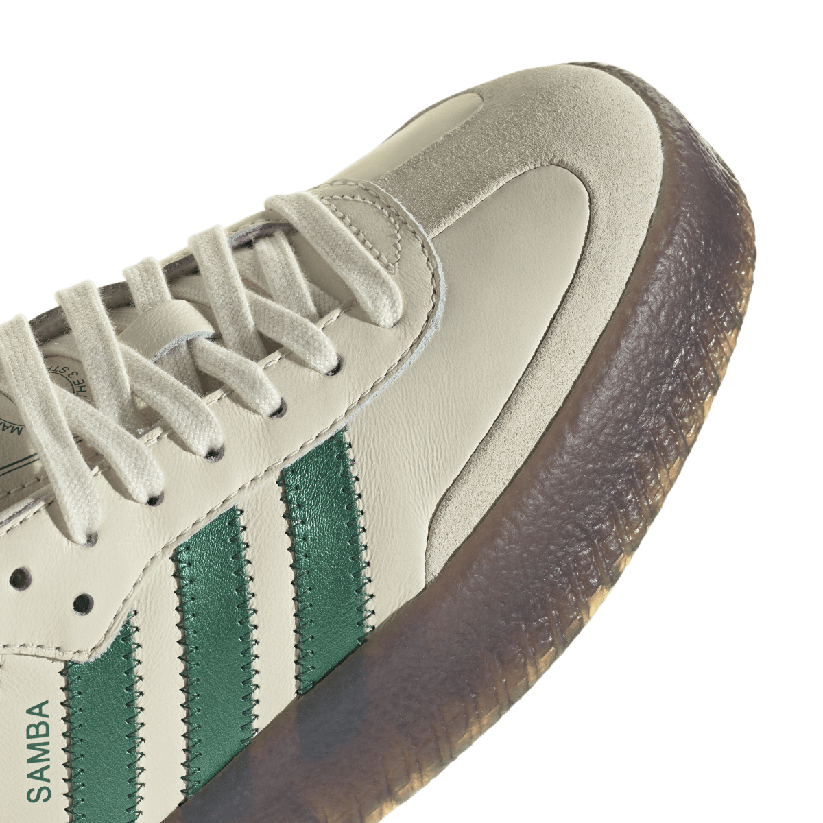 Overkicks - Adidas Sambae Cream Bold Green (Womens) (IH4043) - detalle