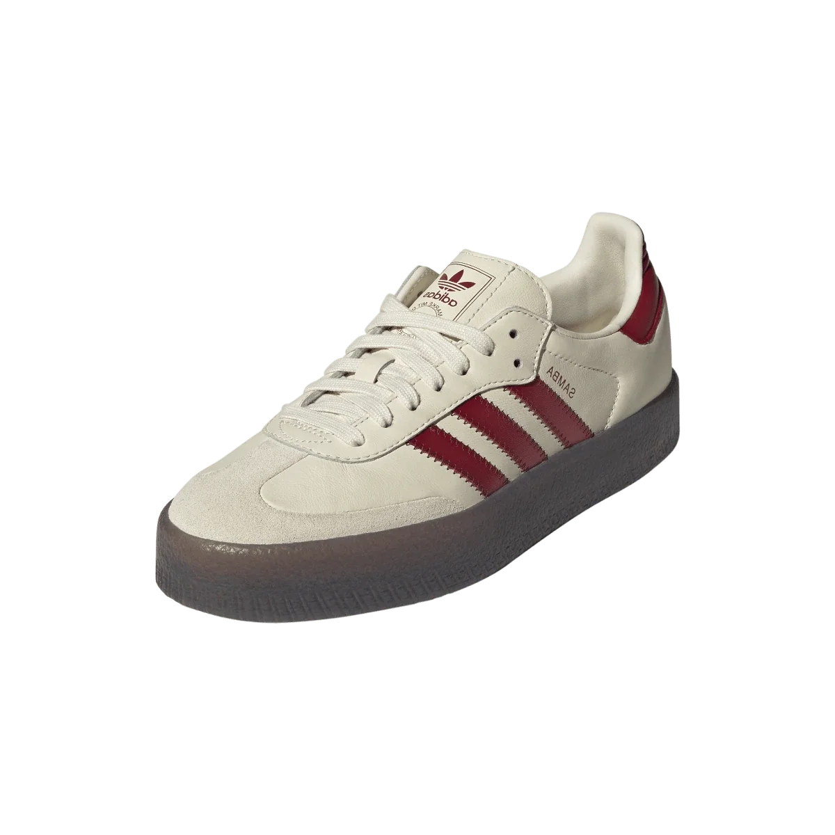 Overkicks - Adidas Sambae Cream White Shadow Red (Womens) (IH4044) - vista trasera
