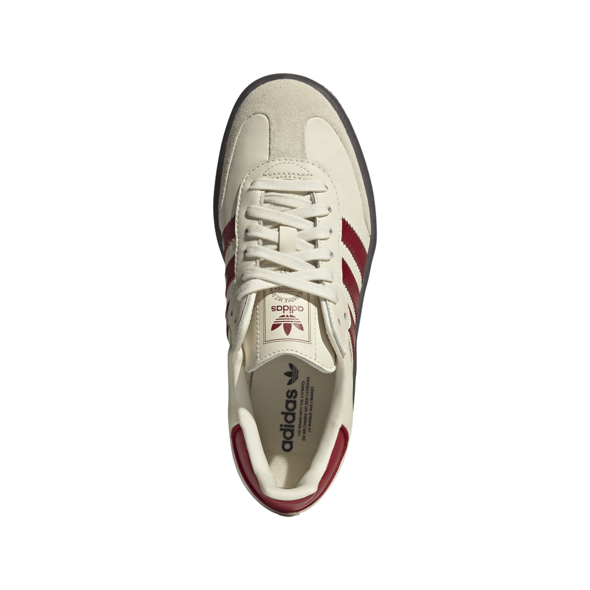 Overkicks - Adidas Sambae Cream White Shadow Red (Womens) (IH4044) - par completo