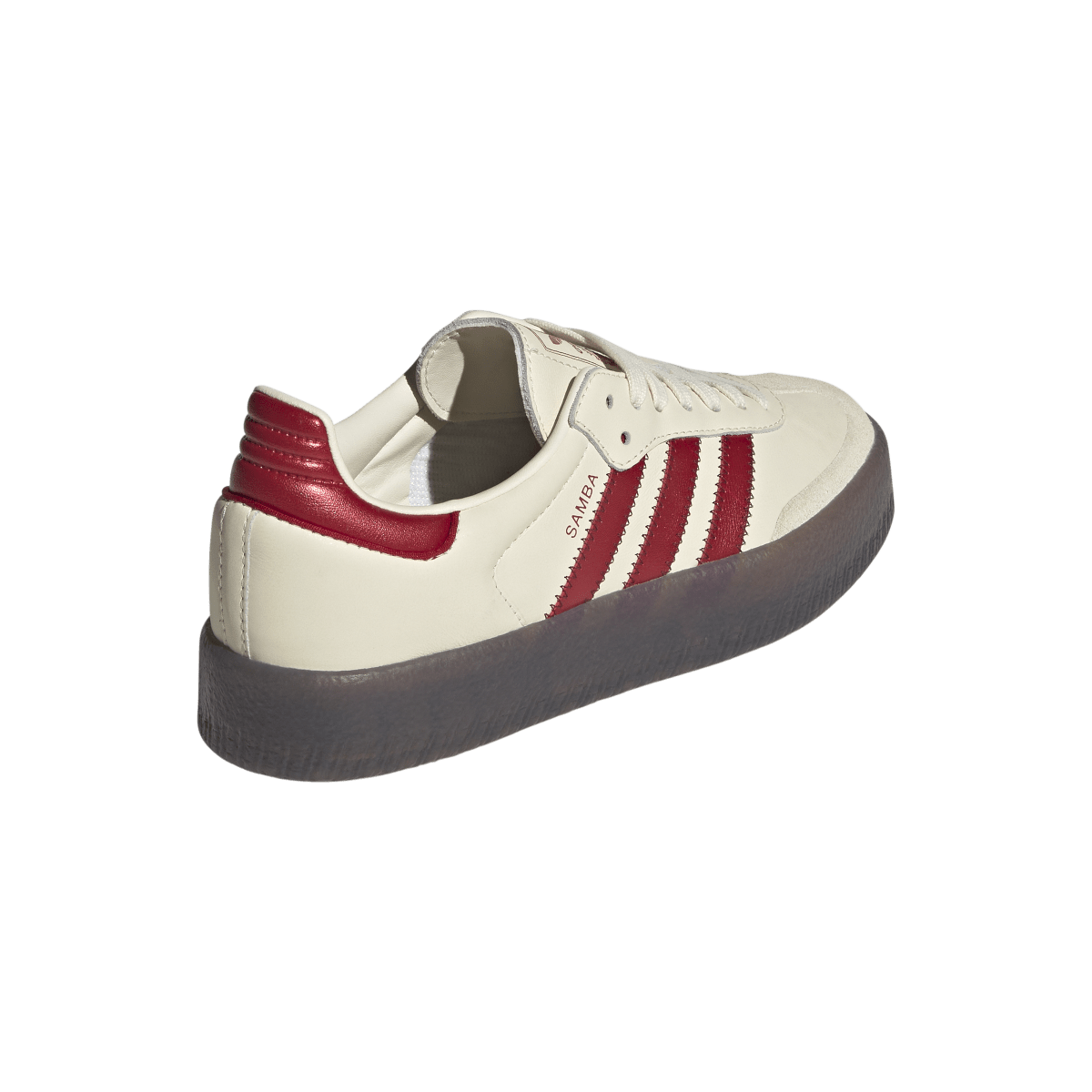 Overkicks - Adidas Sambae Cream White Shadow Red (Womens) (IH4044) - vista superior