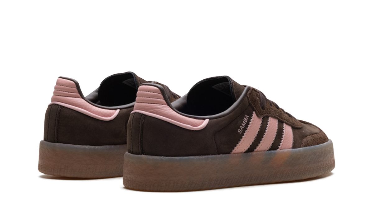 Overkicks - Adidas Sambae Dark Brown Wonder Mauve (Womens) (JI2744) - par completo