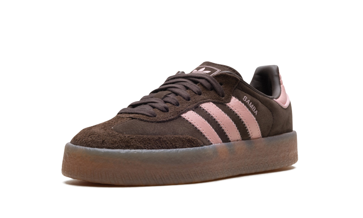 Overkicks - Adidas Sambae Dark Brown Wonder Mauve (Womens) (JI2744) - detalle suela