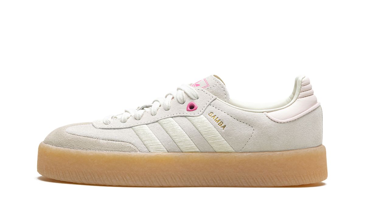 Overkicks - Adidas Sambae Ivory Pink Fusion (Womens) (ID1104) - vista lateral