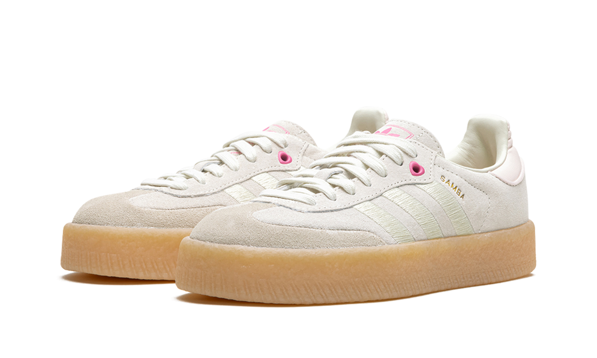 Overkicks - Adidas Sambae Ivory Pink Fusion (Womens) (ID1104) - vista trasera