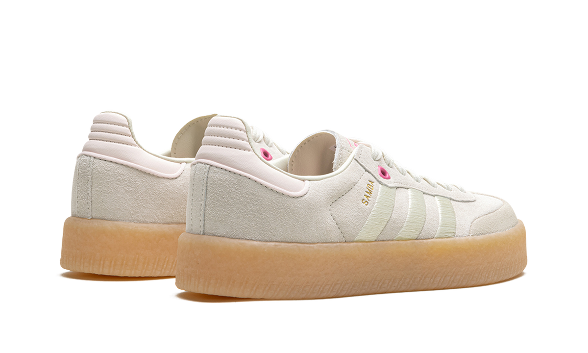 Overkicks - Adidas Sambae Ivory Pink Fusion (Womens) (ID1104) - par completo