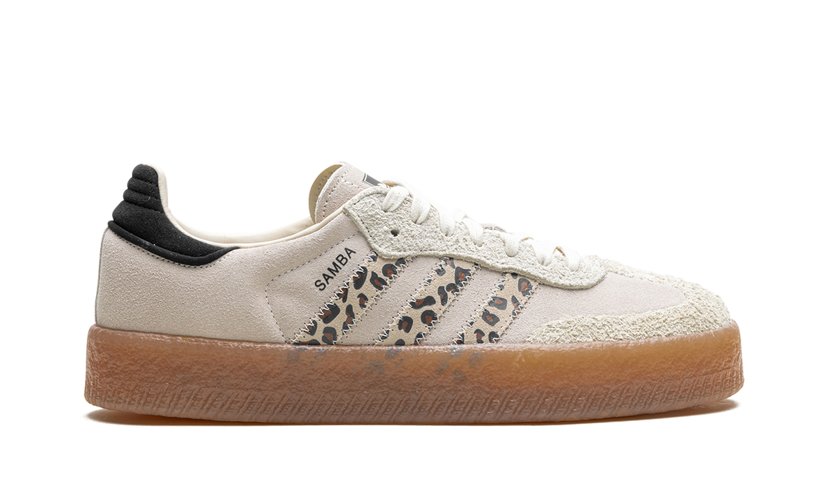 Overkicks - Adidas Sambae Leopard Off White (Womens) (JI4226) - detalle talon