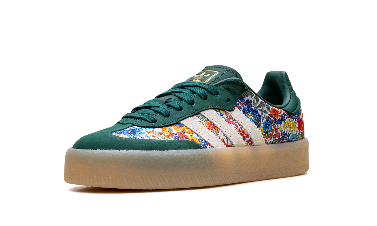 Overkicks - Adidas Sambae Liberty London Collegiate Green (Womens) (JH7289) - detalle suela