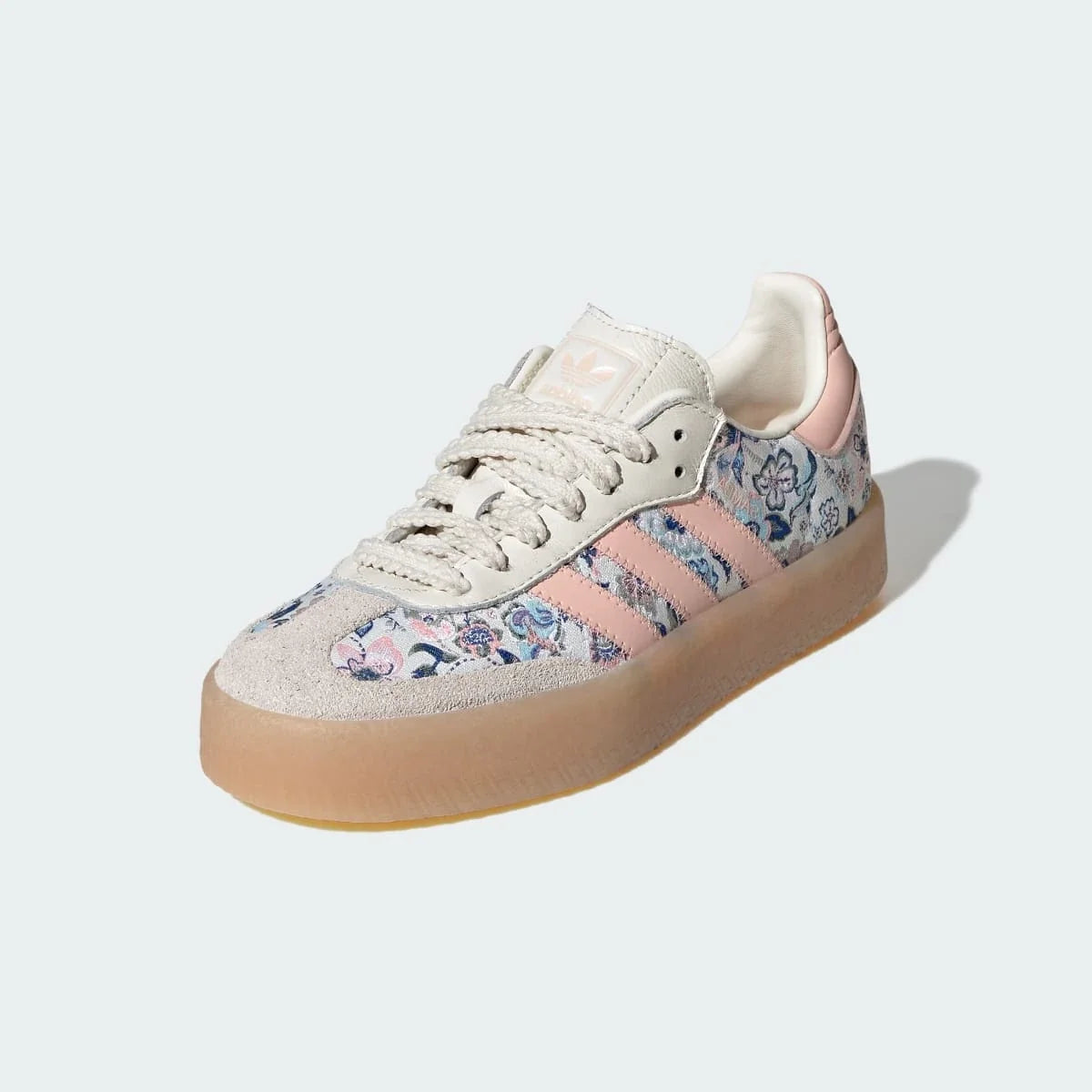 Overkicks - Adidas Sambae Liberty London Off White Blush Pink (GS) (JQ2009) - imagen 2
