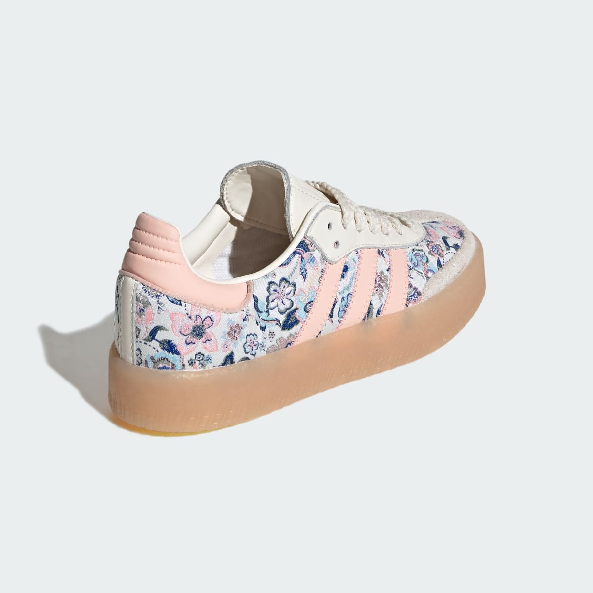 Overkicks - Adidas Sambae Liberty London Off White Blush Pink (GS) (JQ2009) - imagen 6