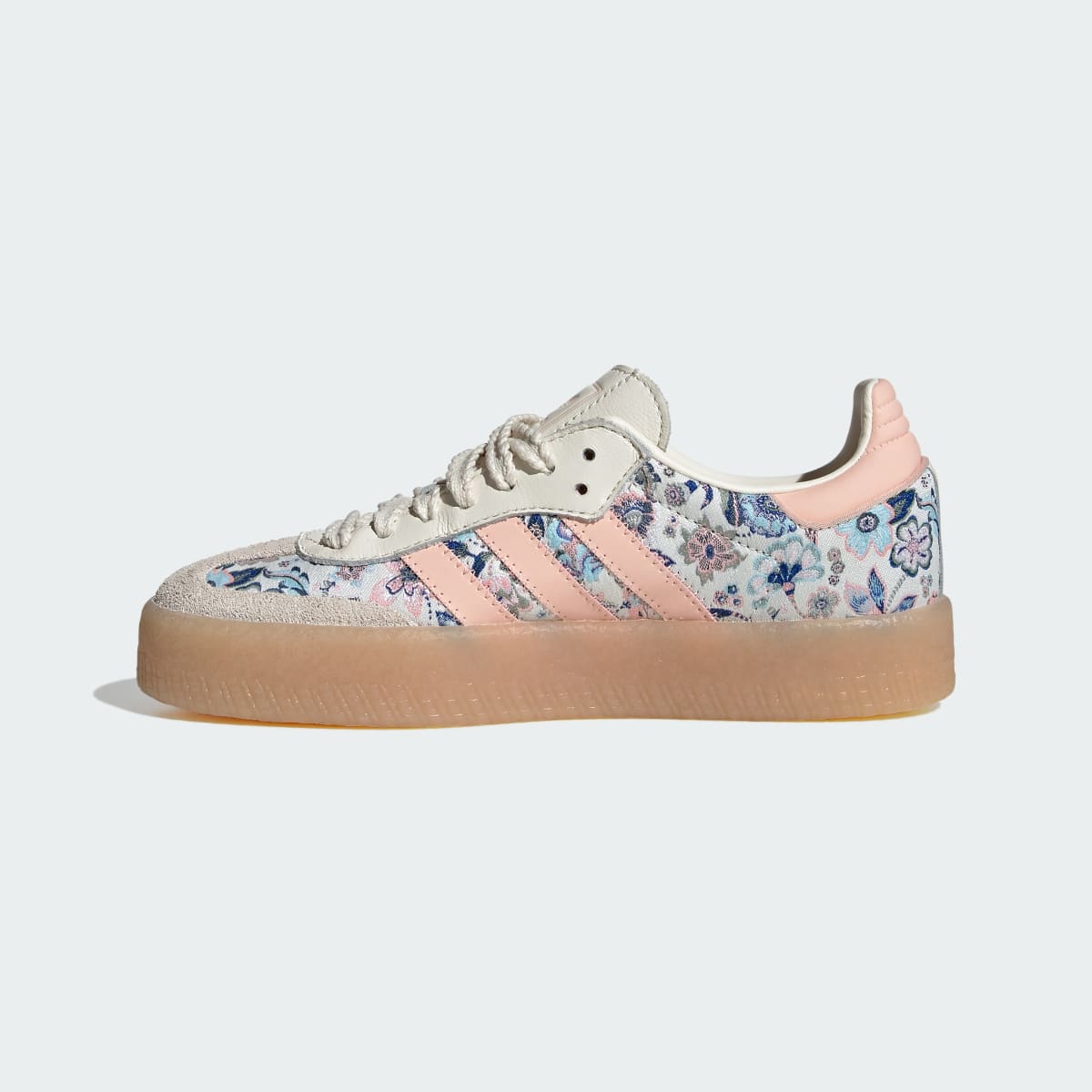 Overkicks - Adidas Sambae Liberty London Off White Blush Pink (GS) (JQ2009) - imagen 7