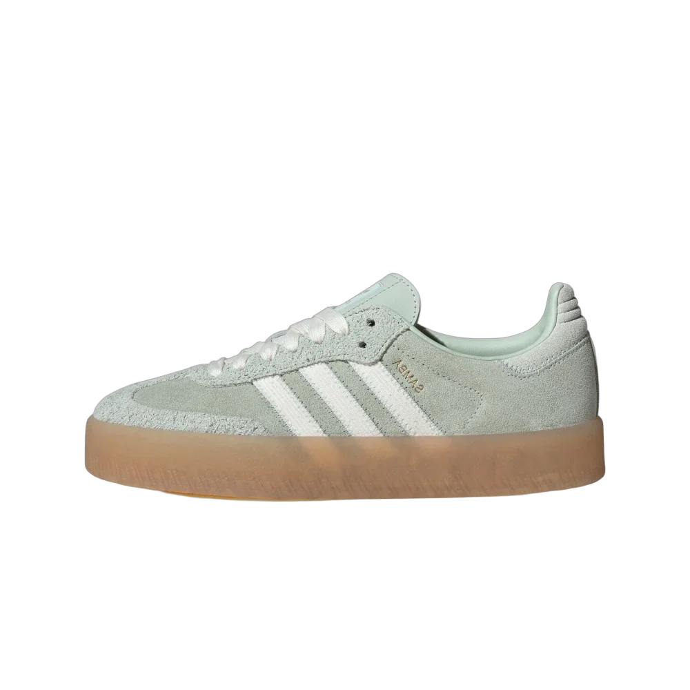 Overkicks - Adidas Sambae Linen Green Gum (Womens) (JI3881) - vista lateral