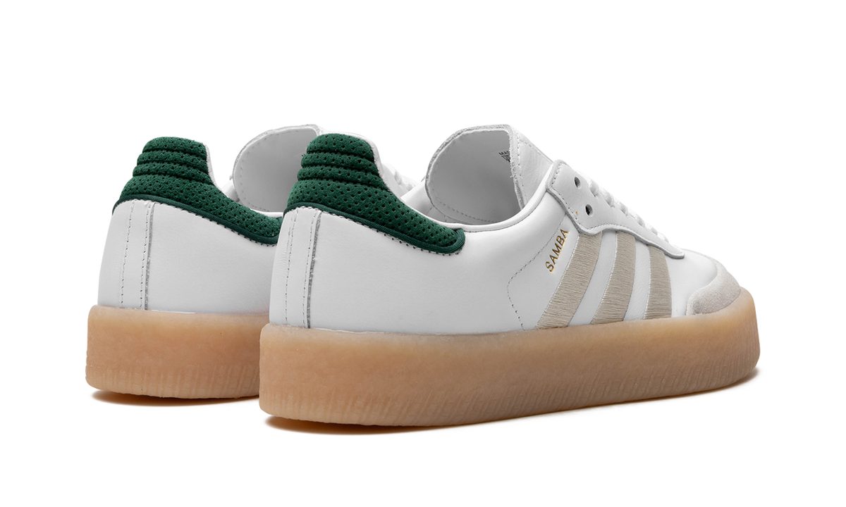 Overkicks - Adidas Sambae Off White Aluminum Green (Womens) (IF7162) - par completo