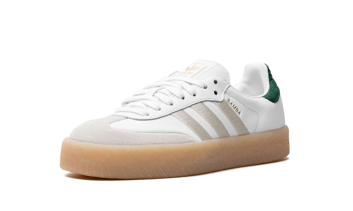 Overkicks - Adidas Sambae Off White Aluminum Green (Womens) (IF7162) - detalle suela