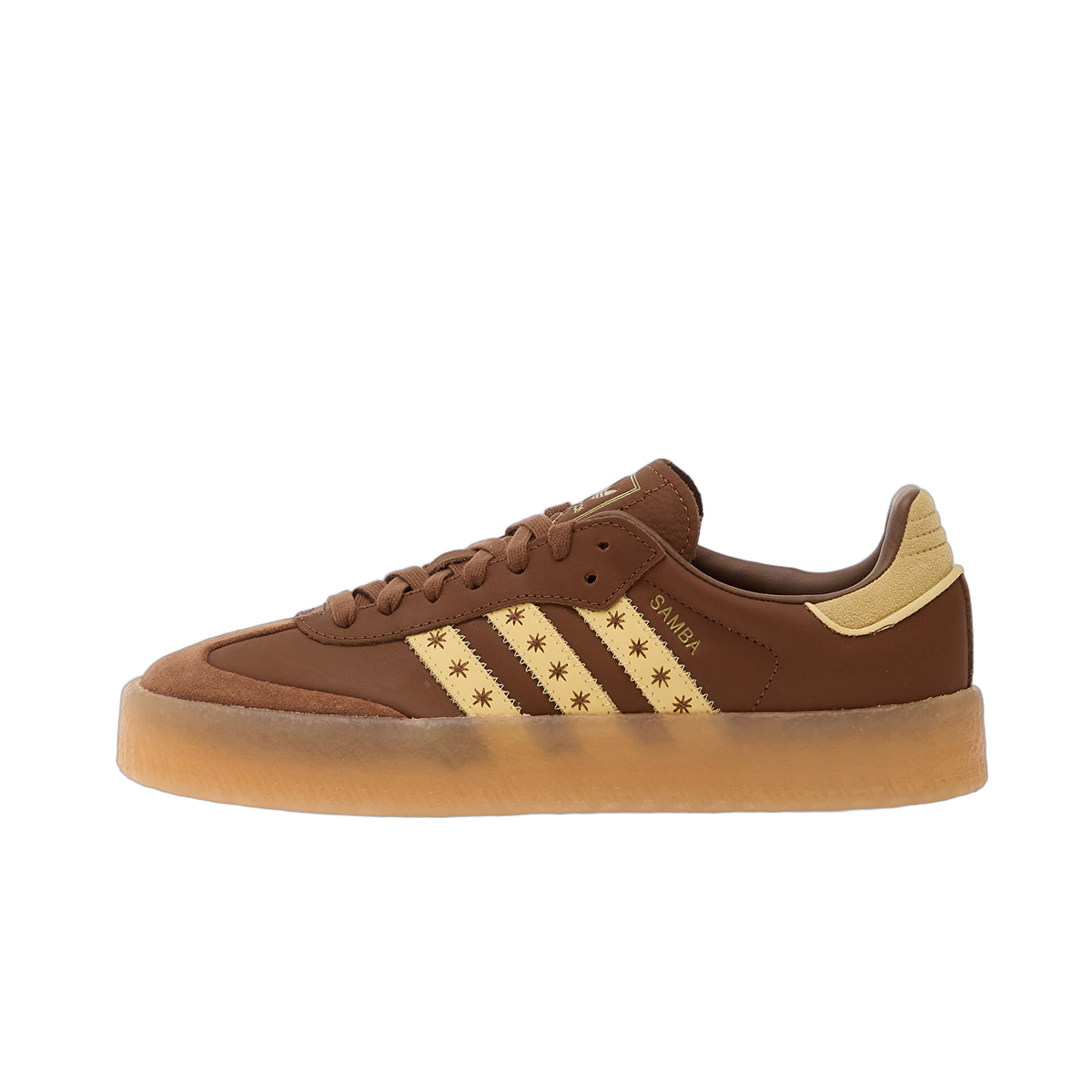 Overkicks - Adidas Sambae Preloved Brown Orange Tint (Womens) (JS3958) - vista lateral