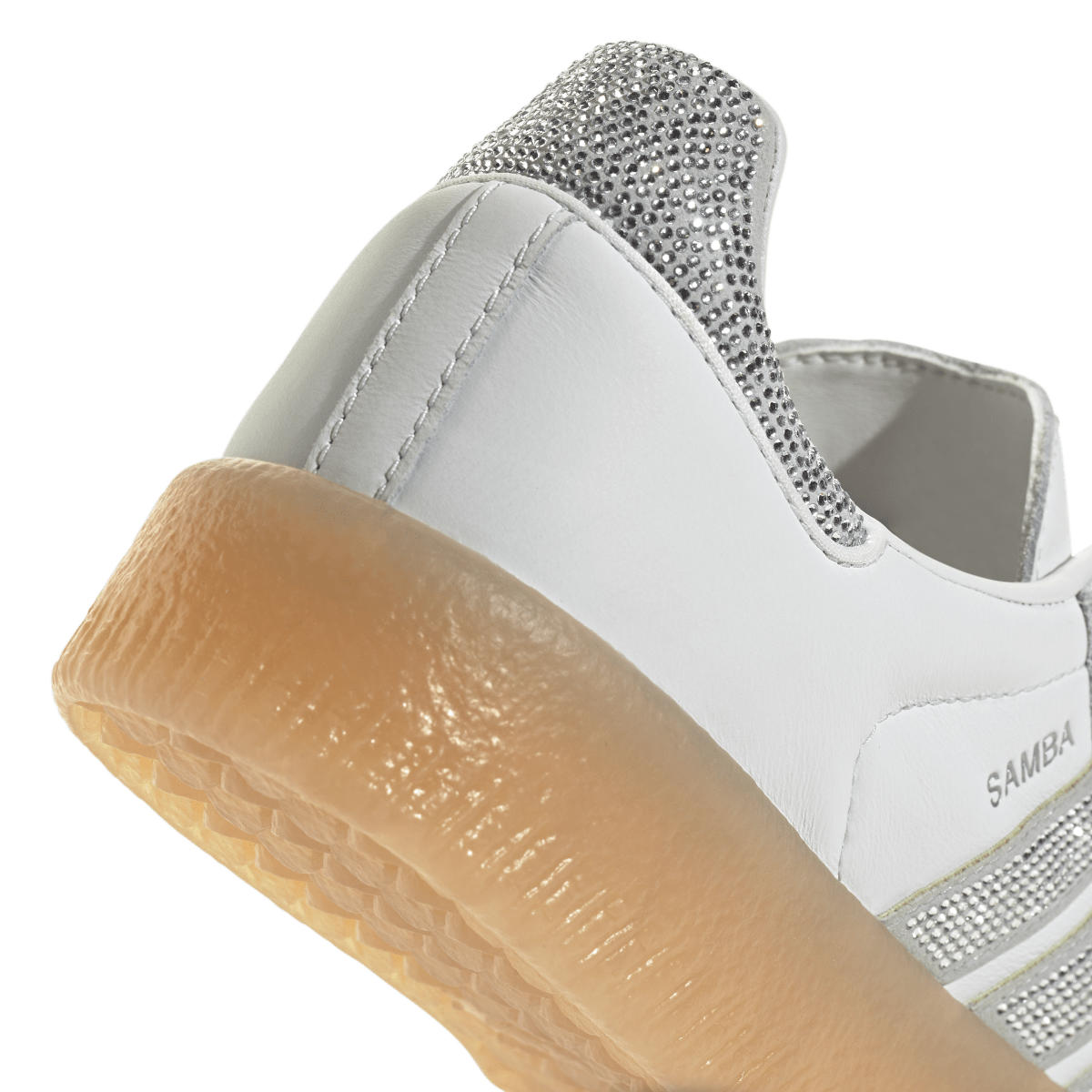 Overkicks - Adidas Sambae Rhinestone Crystal White Silver (Womens) (IH4046) - detalle