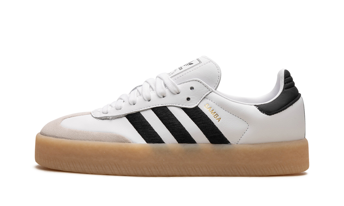 Overkicks - Adidas Sambae White Black Gum (Womens) (IG5744) - vista lateral