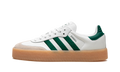Adidas Sambae White Collegiate Green Gum (Women's)