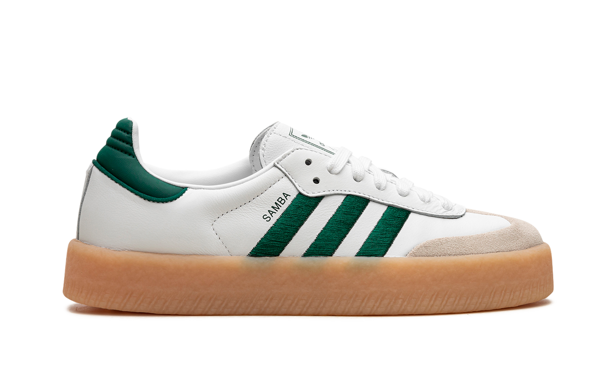 Overkicks - Adidas Sambae White Collegiate Green Gum (Womens) (ID0440) - detalle talon
