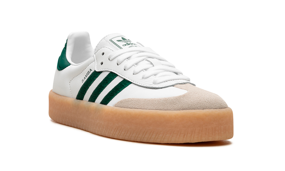 Overkicks - Adidas Sambae White Collegiate Green Gum (Womens) (ID0440) - detalle lateral interior