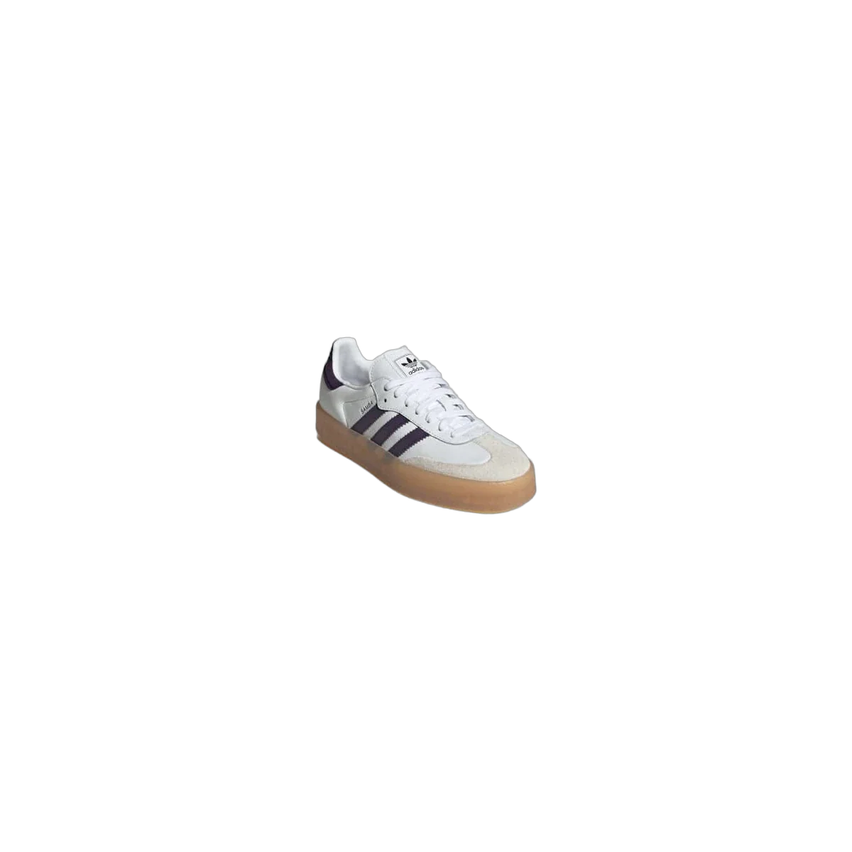Overkicks - Adidas Sambae White Off White Aurora Plum (Womens) (JS3941) - detalle suela