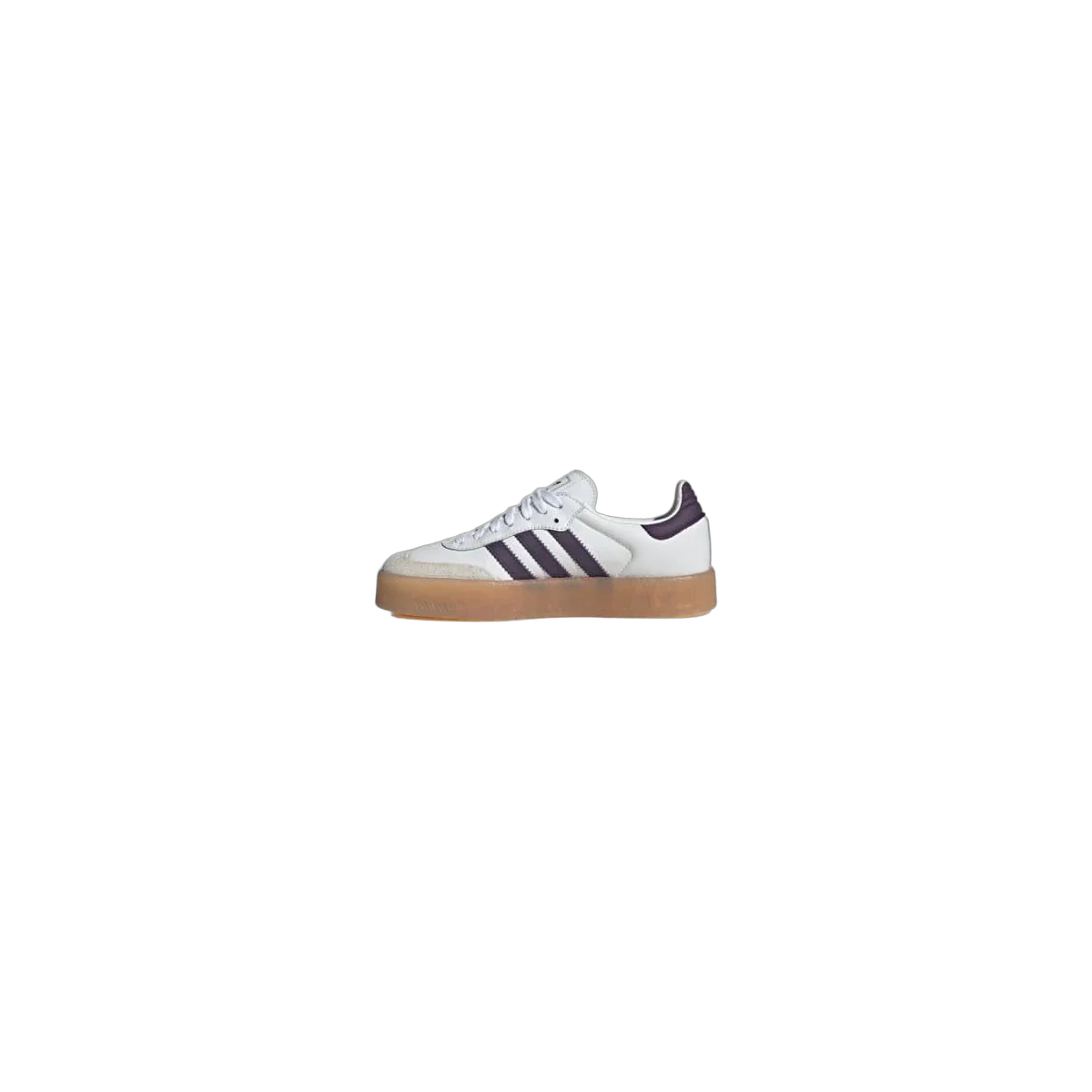 Overkicks - Adidas Sambae White Off White Aurora Plum (Womens) (JS3941) - detalle talon