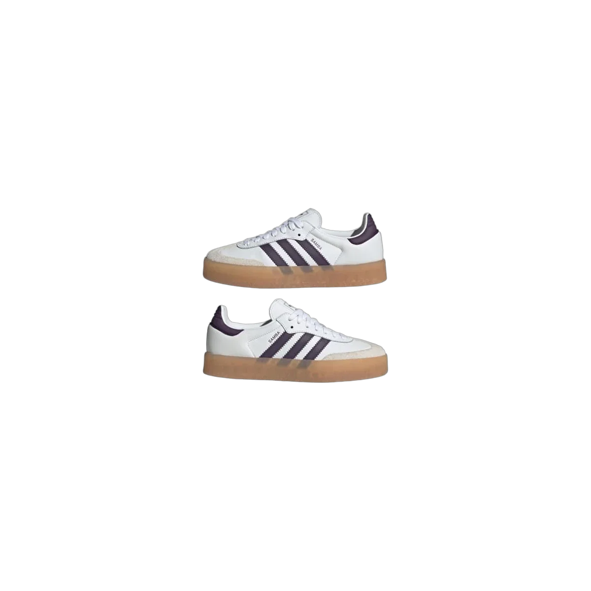 Overkicks - Adidas Sambae White Off White Aurora Plum (Womens) (JS3941) - detalle lateral interior