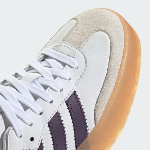 Overkicks - Adidas Sambae White Off White Aurora Plum (Womens) (JS3941) - detalle