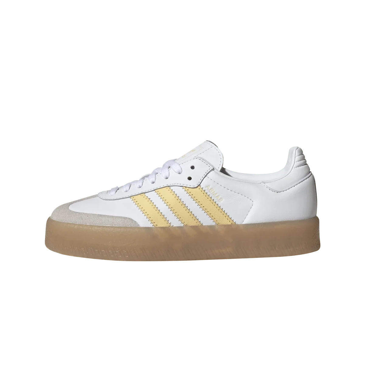 Overkicks - Adidas Sambae White Orange Tint Tangerine (Womens) (IH4025) - vista lateral